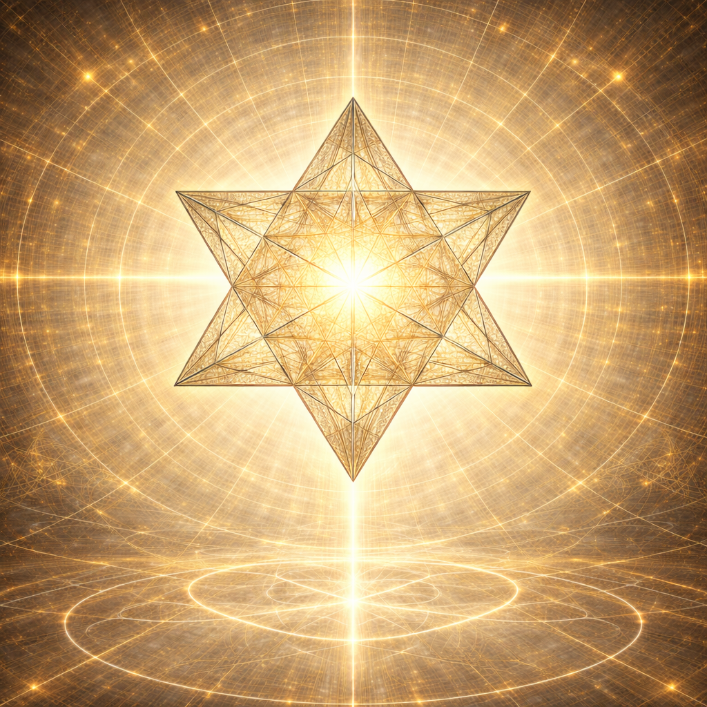 Merkaba Codex LUX Geometrische Darstellung der Merkaba als Ordnungsmodell für Raum, Bewegung und Bewusstsein im Codex LUX